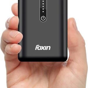 Foxin 10000 mAh 22.5 W Nano Pocket Size Power Bank  (Black, Lithium Polymer, for Mobile, Earbuds, Tablet)